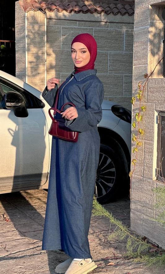 HIJAB JEANS OVER SIZE
