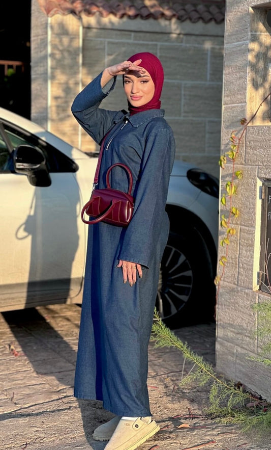 HIJAB JEANS OVER SIZE